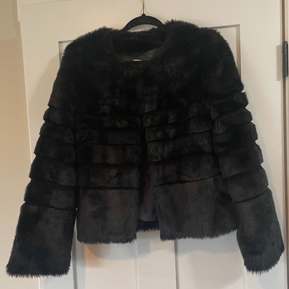 Chelsea & Violet Faux Fur Cropped Jacket
